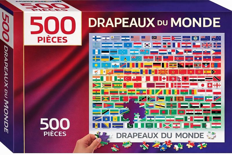 Puzzle: Flags of the World (500 pcs)