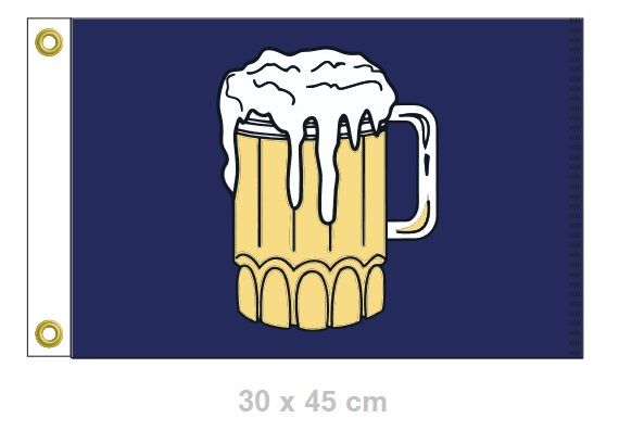 Beer (blue background) boat flag, 12x18