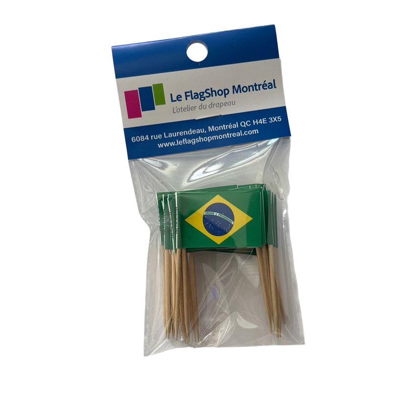 Toothpicks Brazil (pack of 25)