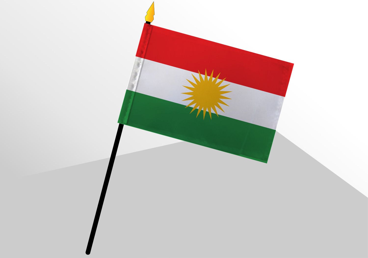 Kurdistan small deluxe flag 4x6