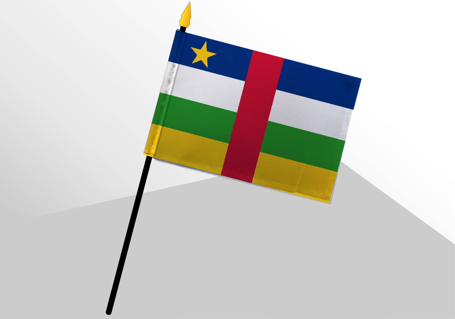 Central African Republic small deluxe flag 4x6