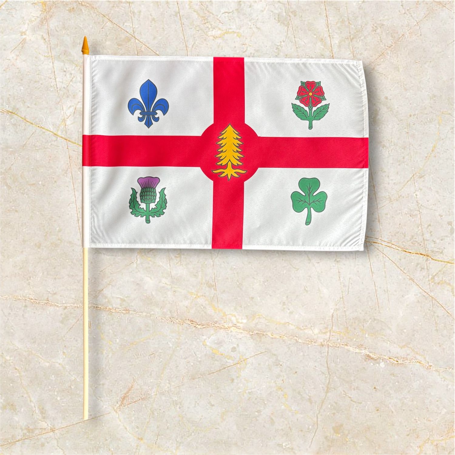Montreal flag 12x18 inches