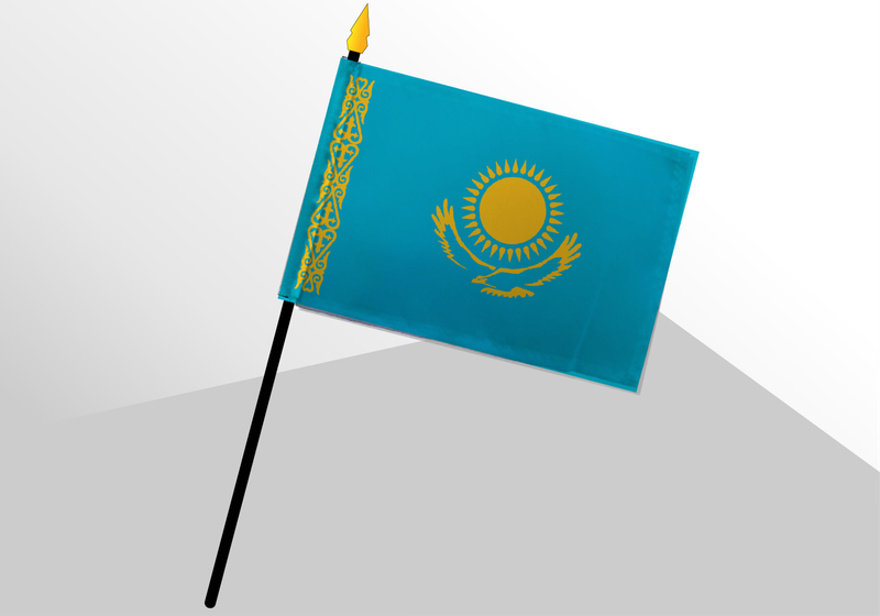 Kazakhstan petit drapeau deluxe 4x6