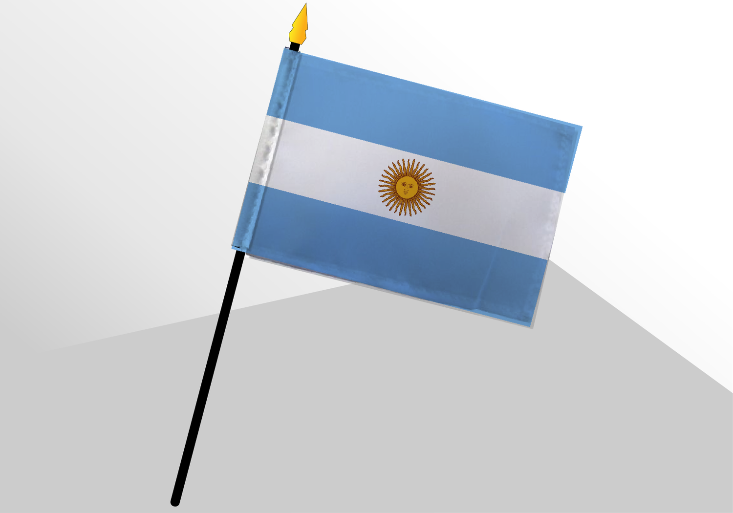 Argentine petit drapeau deluxe 4x6