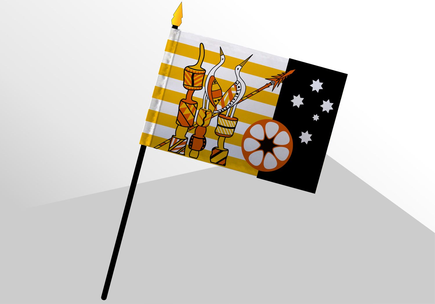 Tiwi petit drapeau deluxe 4x6