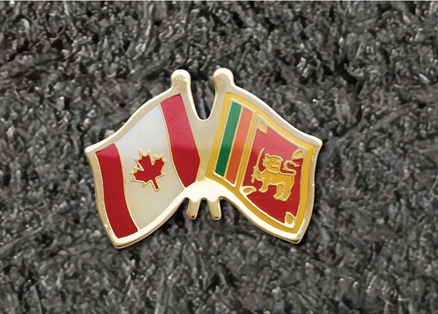 Canada/ Sri Lanka épinglette croisée