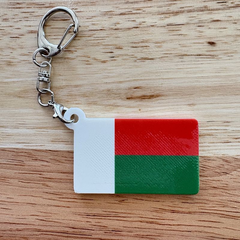 Porte-clés en plastique Madagascar