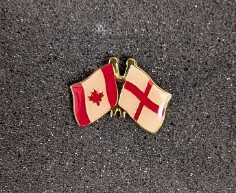 Canada/ Angleterre épinglette croisée