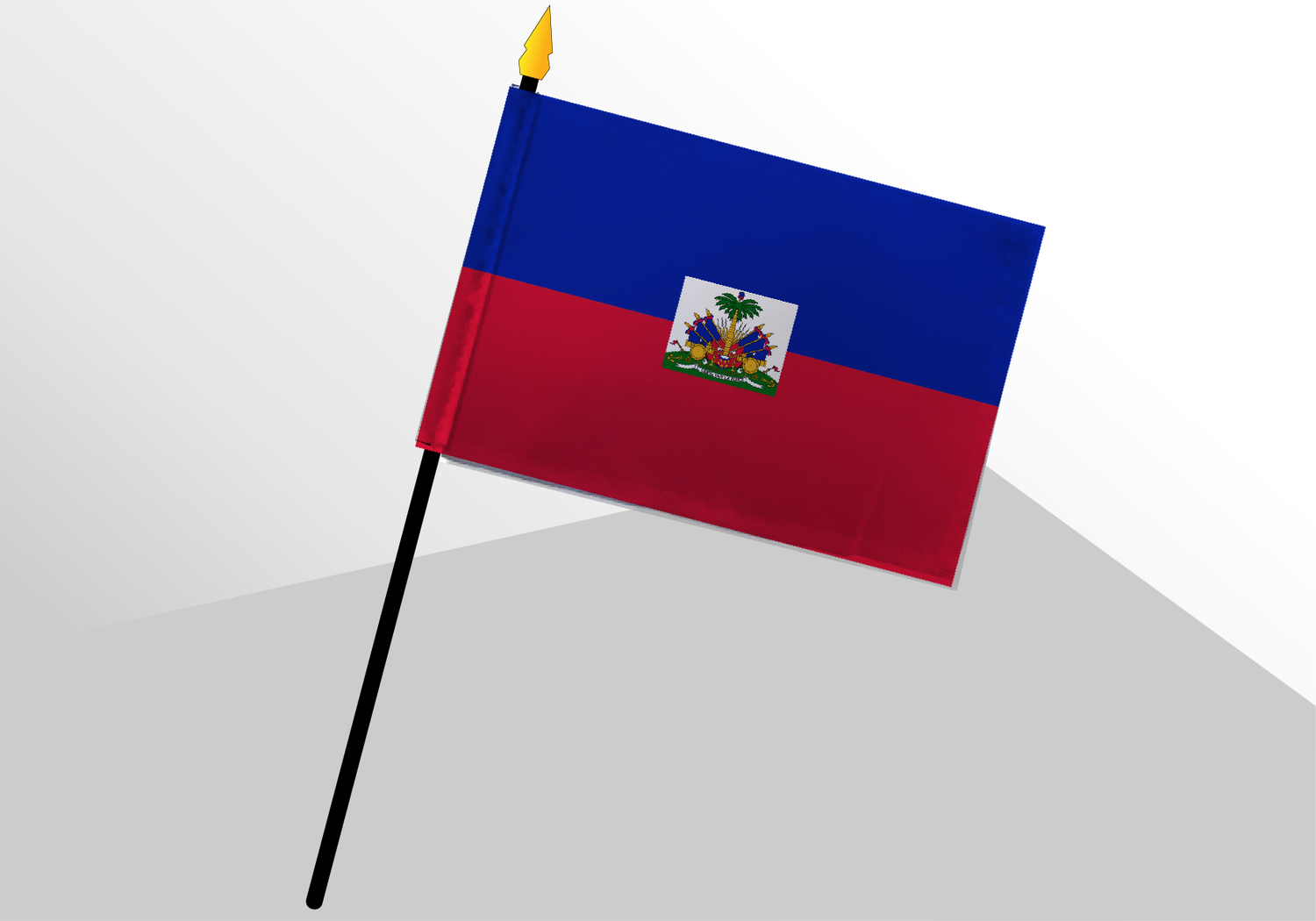 Haïti petit drapeau deluxe 4x6