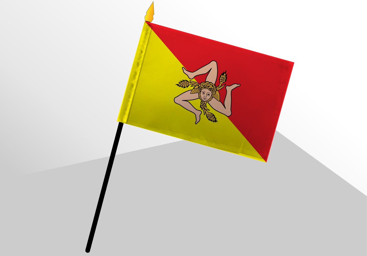 Sicile petit drapeau deluxe 4x6