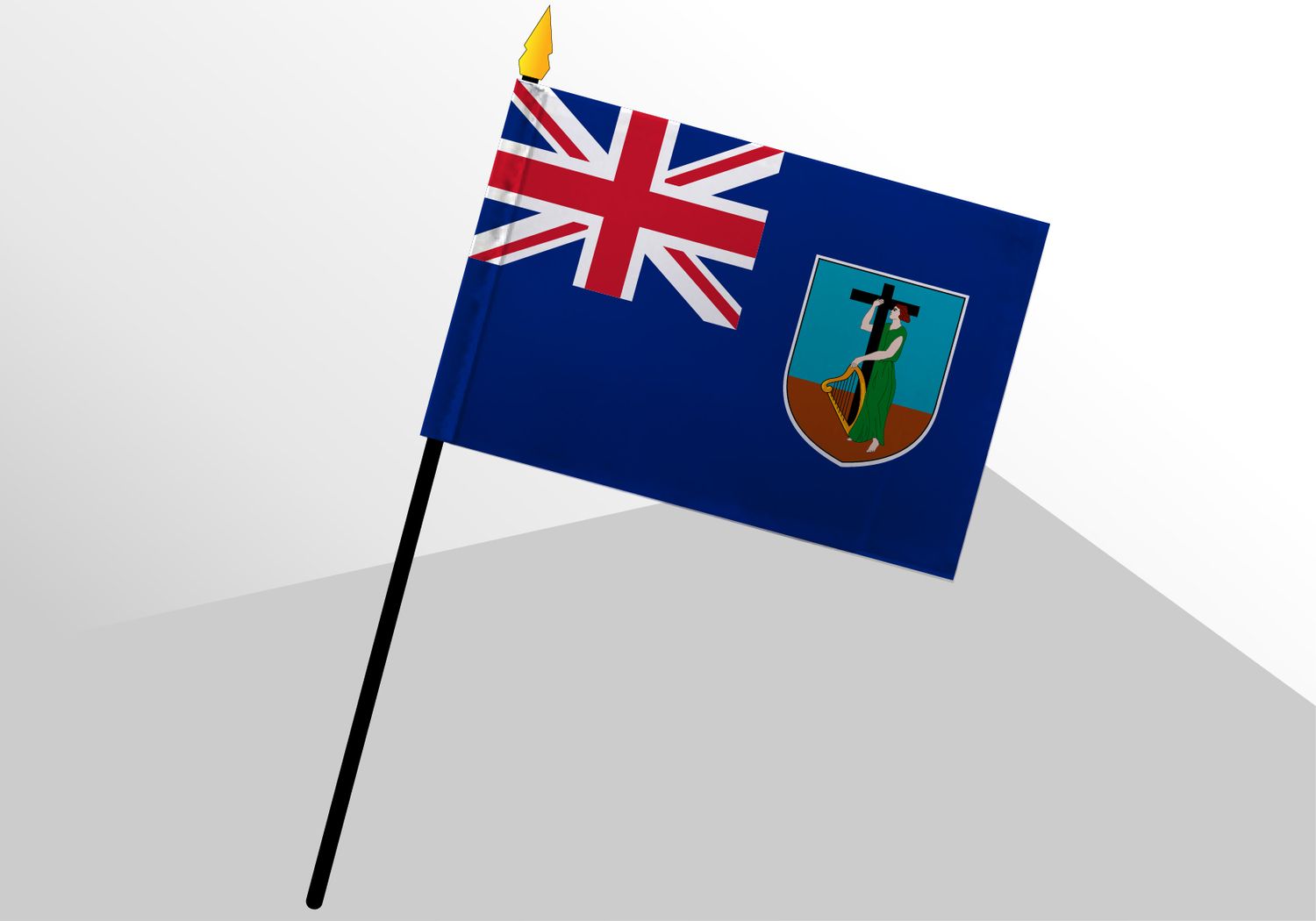 Montserrat petit drapeau deluxe 4x6