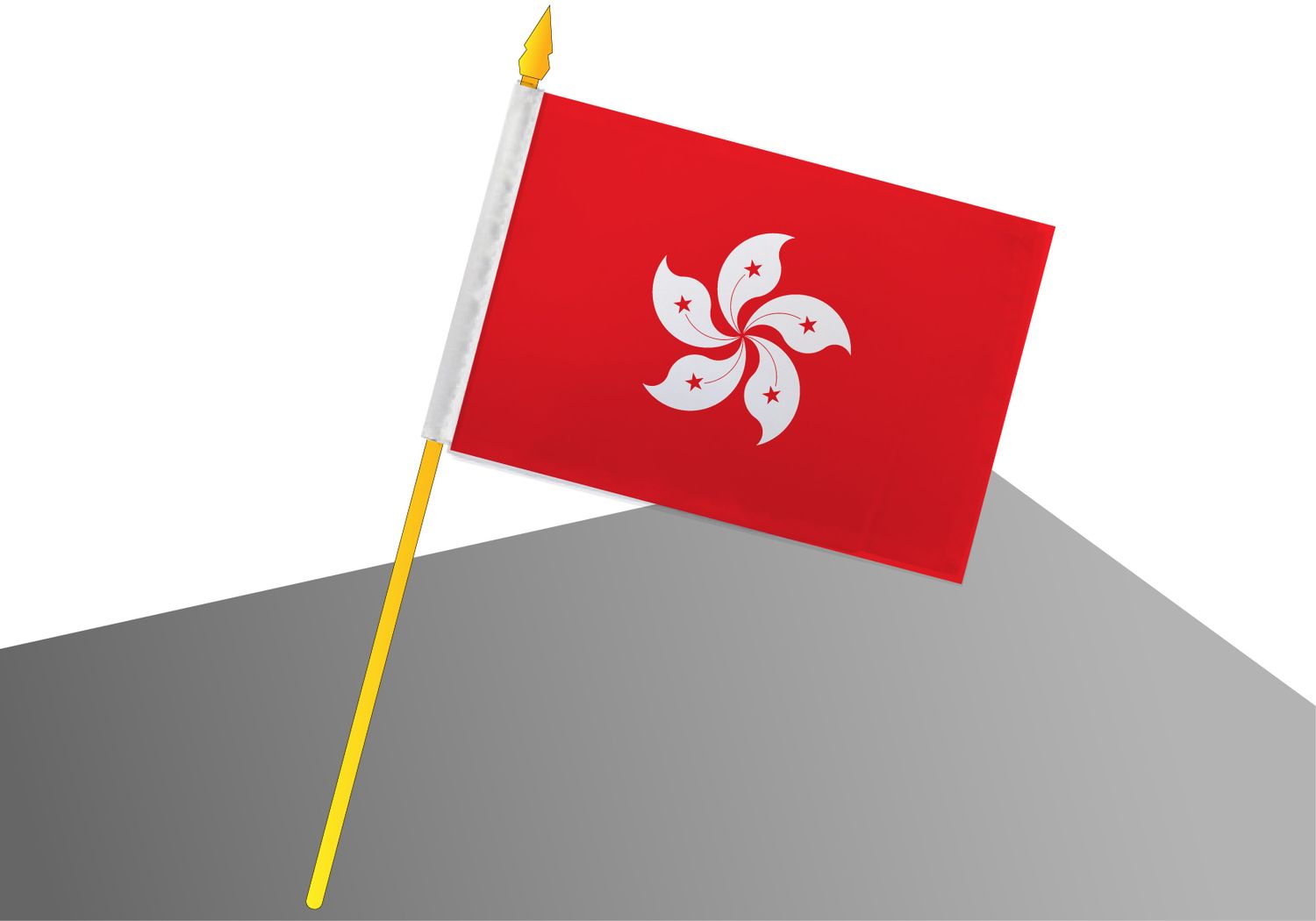 Hong Kong petit drapeau économique 4x6