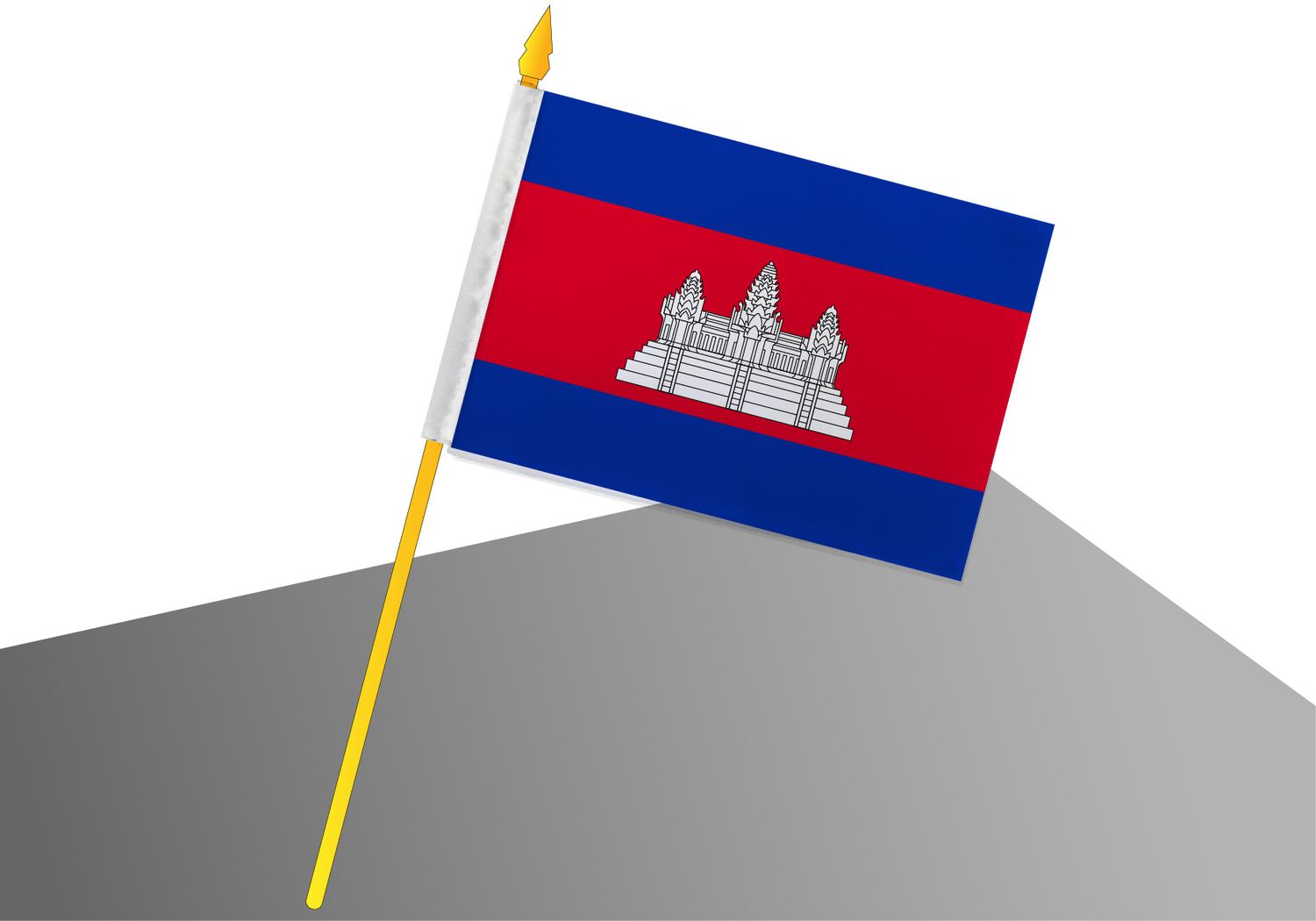 Cambodge petit drapeau économique 4x6