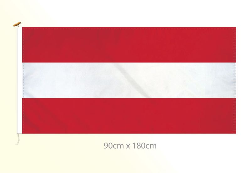 Austria flag large 36x72'', nylon 210D, rope and toggle