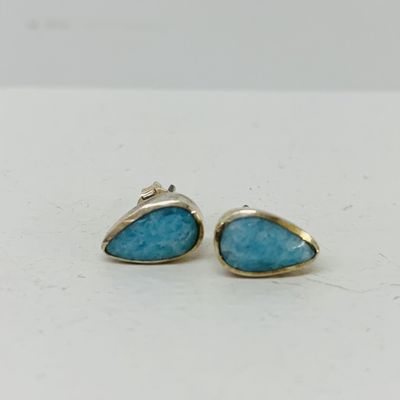 Aqua Teardrop Earrings, Peru
