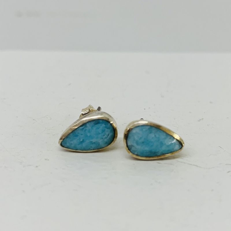 Aqua Teardrop Earrings, Peru