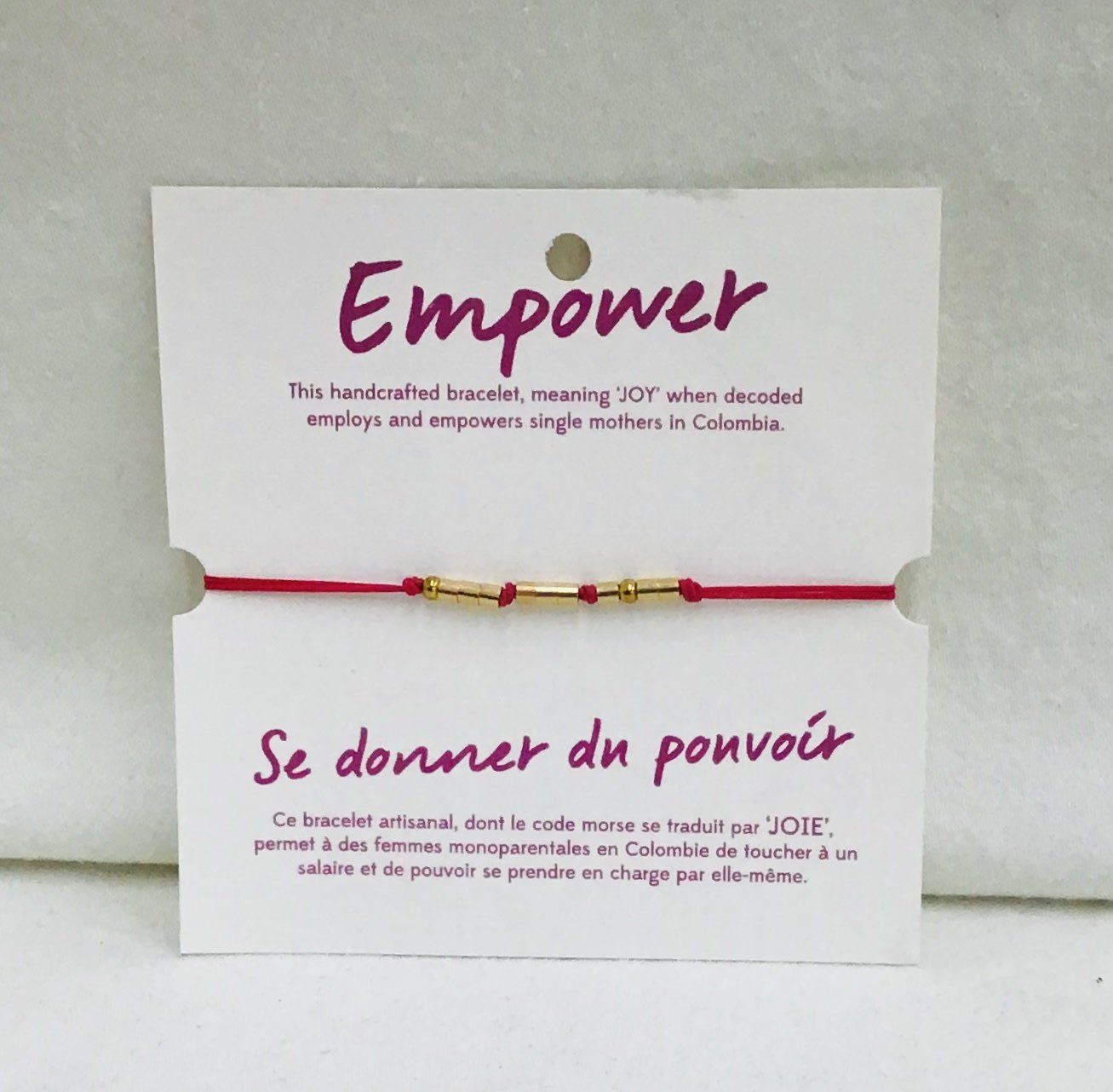 Morse Code JOY Bracelet