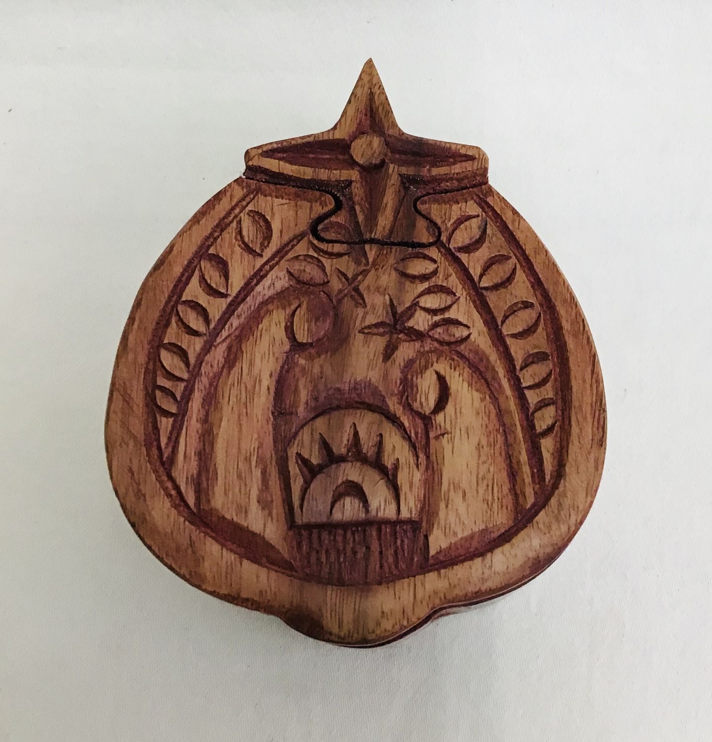 Wooden Nativity Puzzle Box