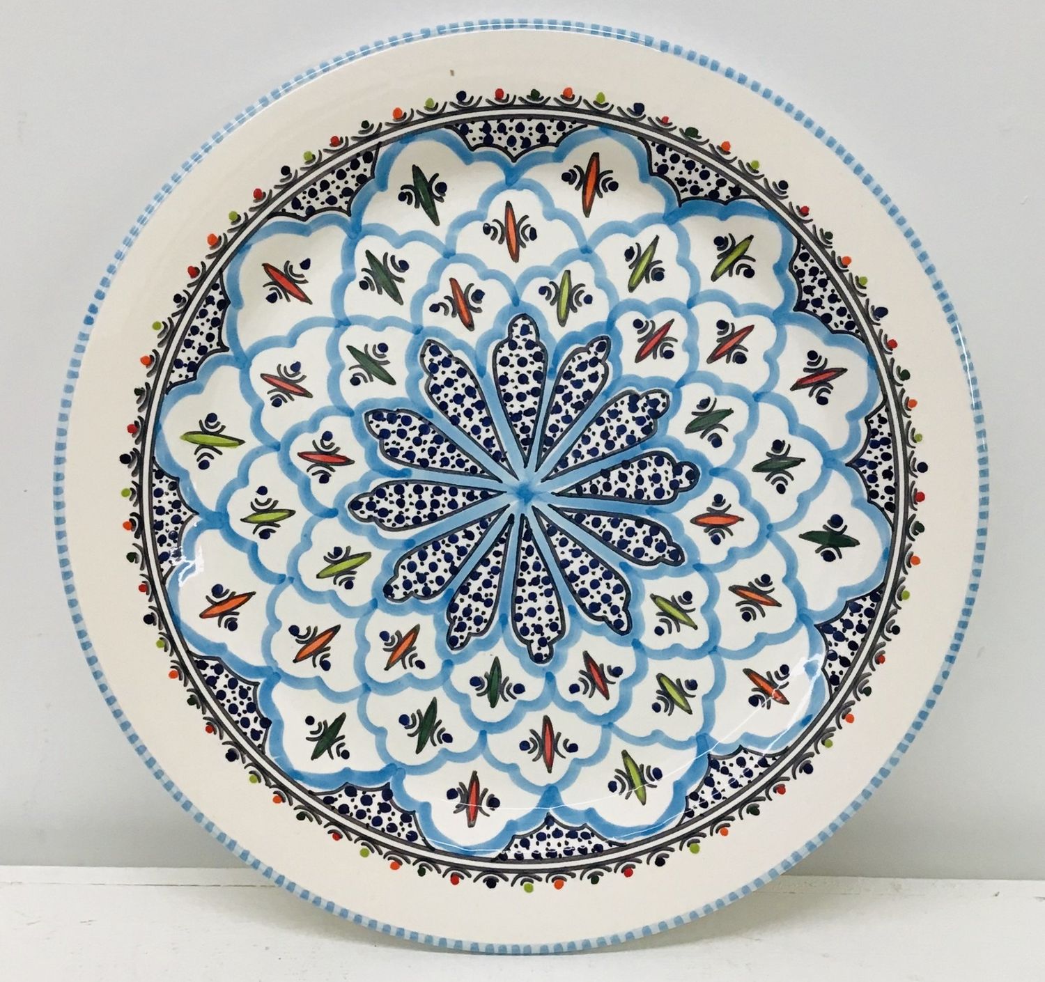 Rosette Round Platter, Tunisia