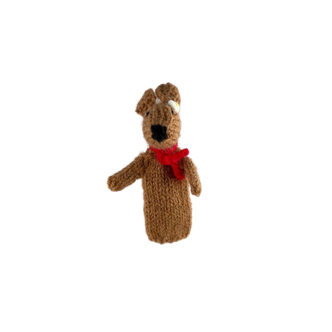 Brown Bunny Finger Puppet