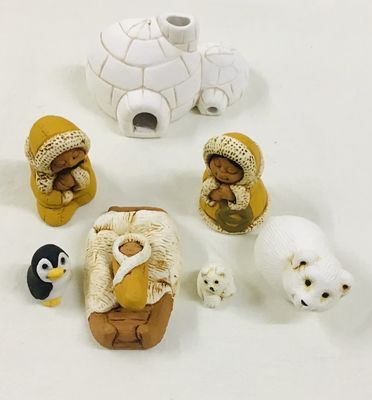 Arctic Glow Nativity Set, Peru