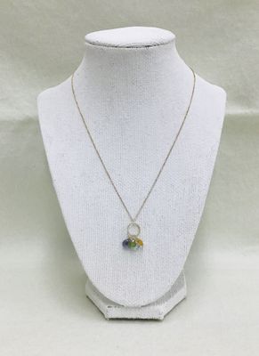 Gemstone silver Necklace, India