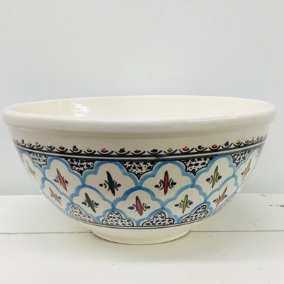 Rosette Large Deep Bowl, Tunisia