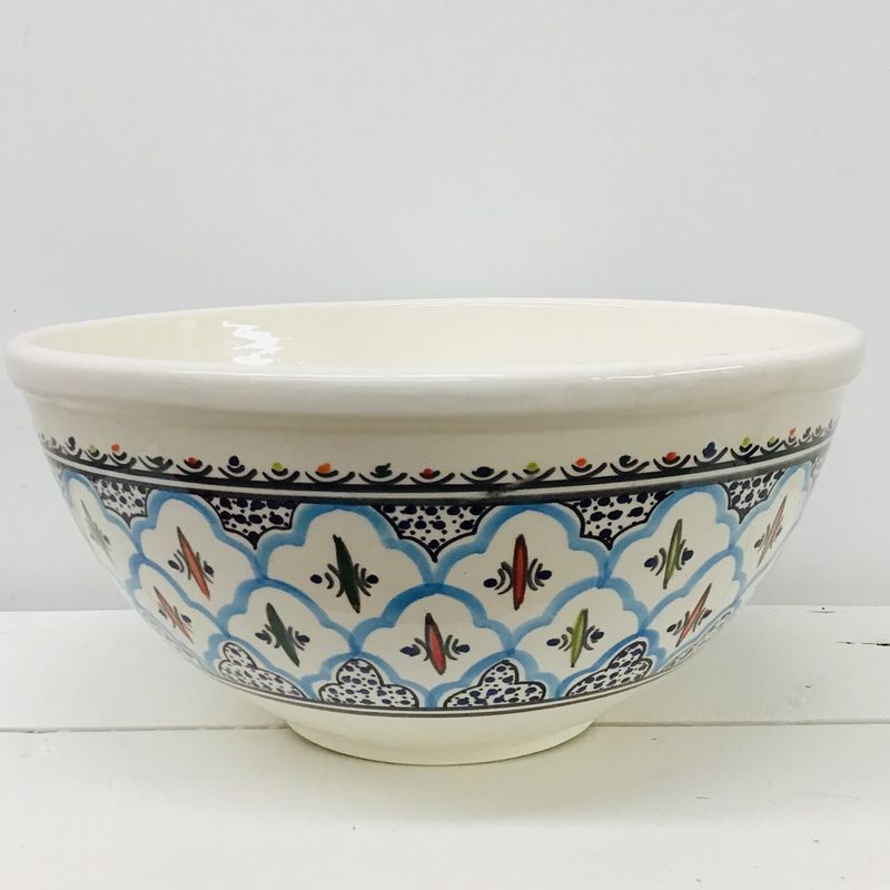 Rosette Large Deep Bowl, Tunisia