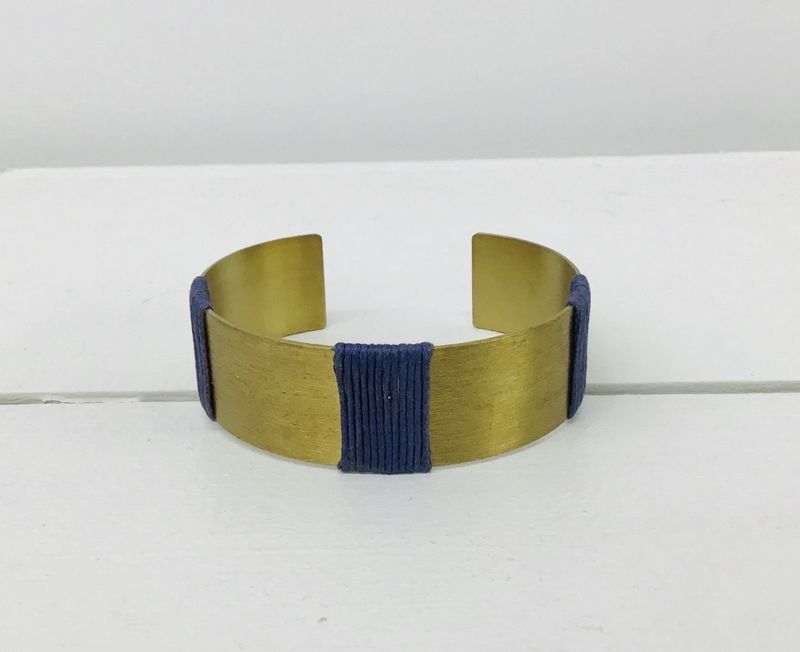 Kaia Cuff Navy and Gold, India