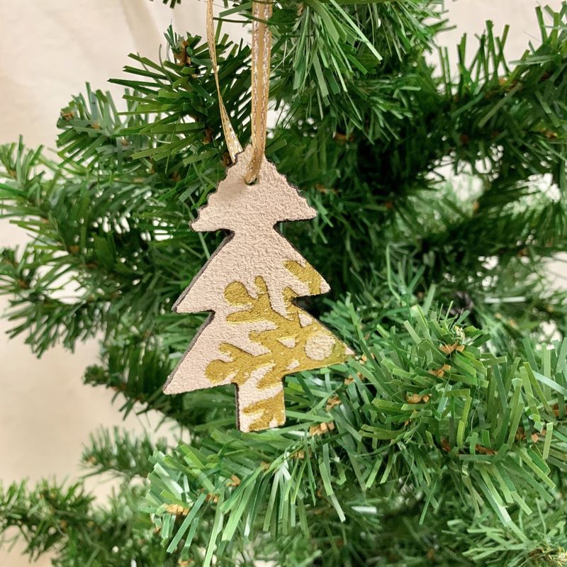 Gold and Brown Leather Ornament, Central America