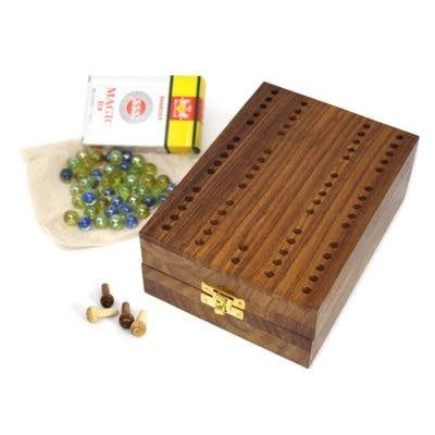 Handmade Mancala Cribbage Game Combo, India
