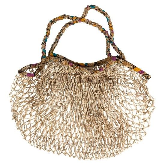 Sari and Jute Slouchy Net Bag, Bangladesh