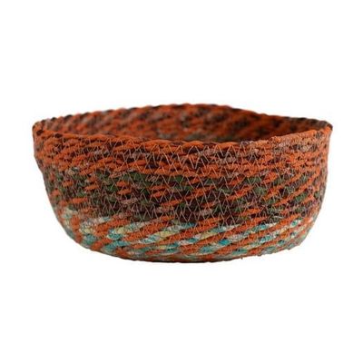 Swirling Sari Basket Large, Bangladesh