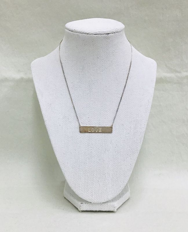 Silver Square Love Necklace, Indonesia