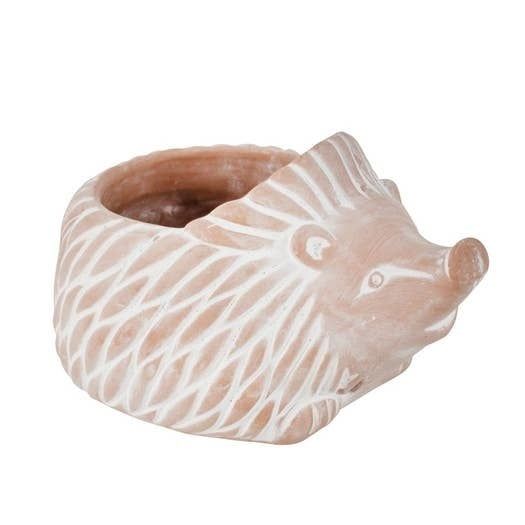 Hedgehog Terra Cotta Planter Large, Bangladesh