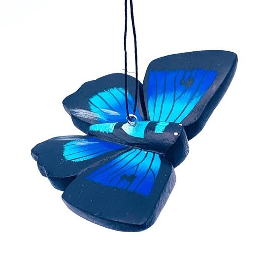 Great Purple Hairstreak Balsa Ornament, Nicaragua