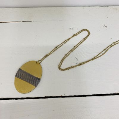 Kaia Necklace Gray Medallion, India