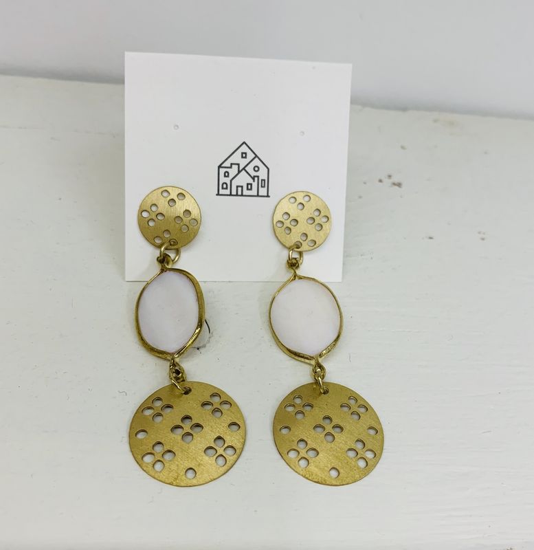 Dhavala Earrings Gold, India