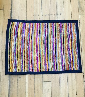 Recycled Sari Rug, India
