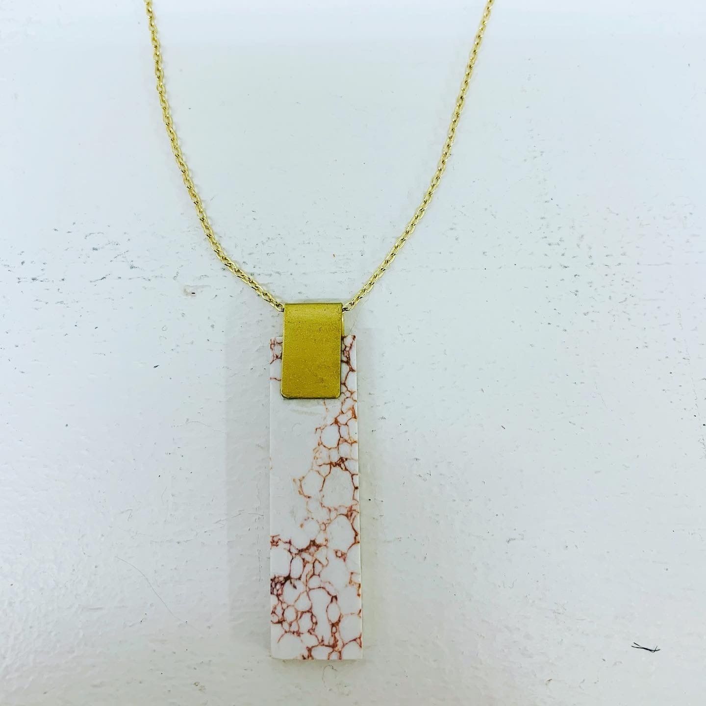 Marble Pendant Necklace, India