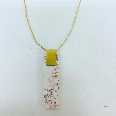 Marble Pendant Necklace, India