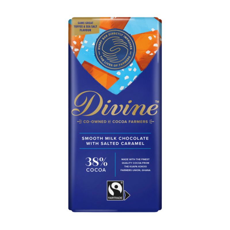 Divine Chocolate Milk with Toffee and Sea Salt