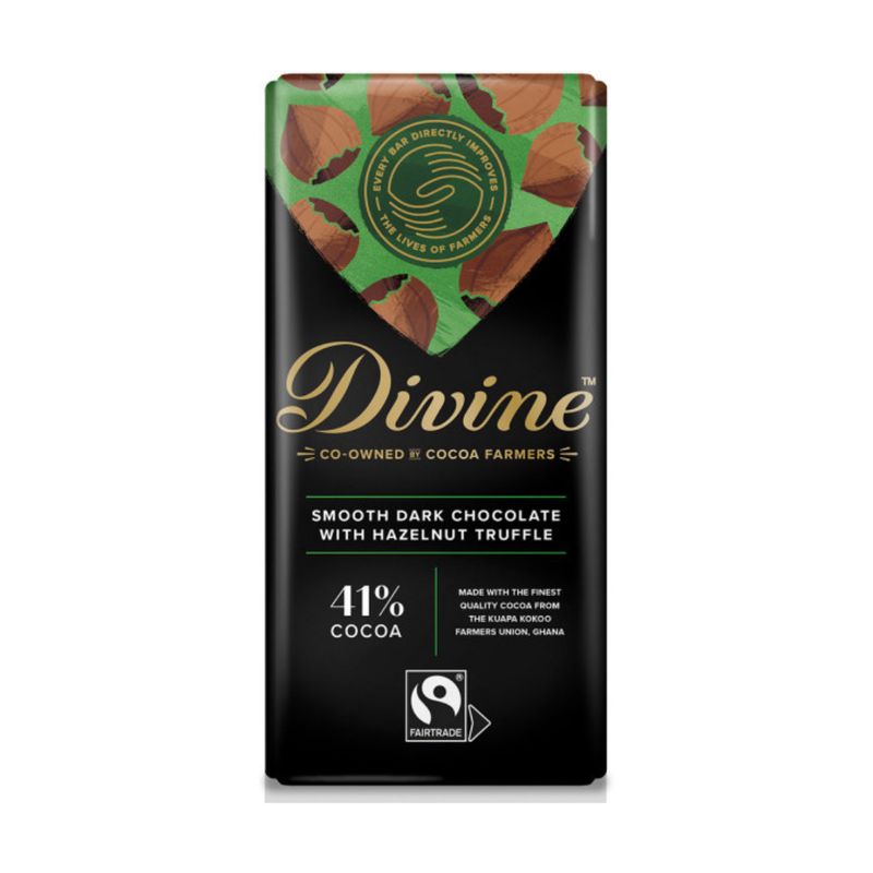 Divine Chocolate Hazelnut Truffle