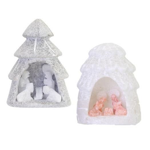 Alabaster Mini Nativity, Peru