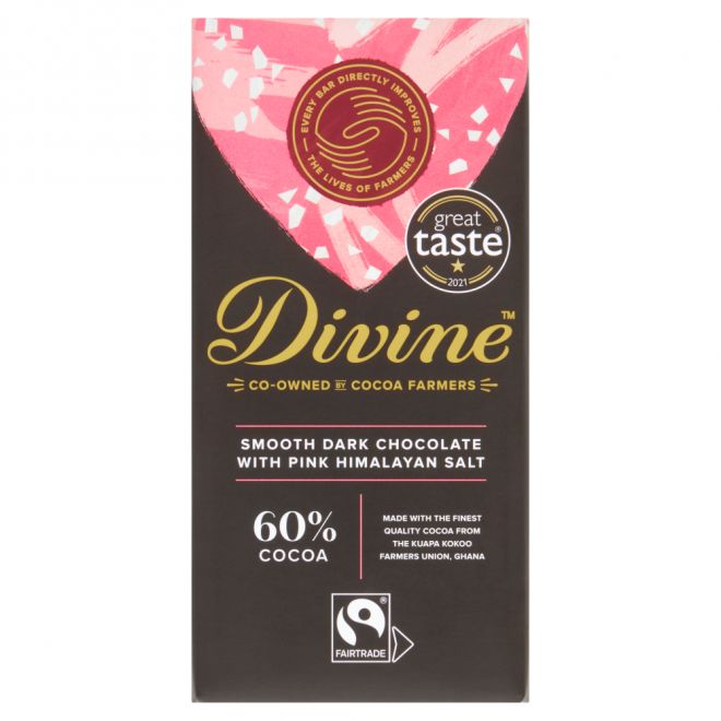 Divine Chocolate Dark Pink Himalayan Salt