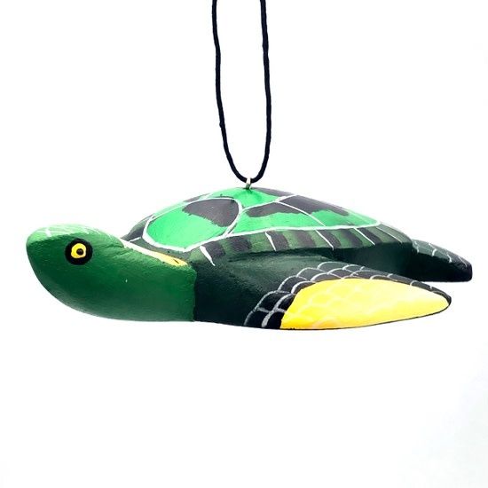 Pacific Sea Turtle Balsa Ornament, Nicaragua