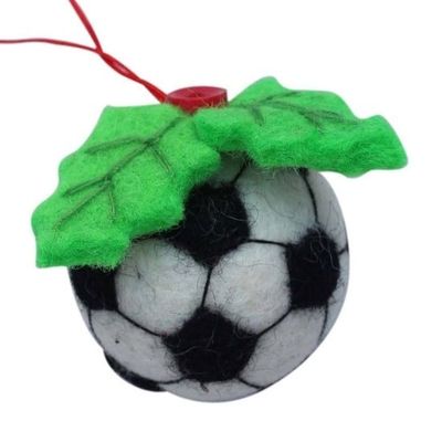 Soccer Ball Felt Ornament, Nepal