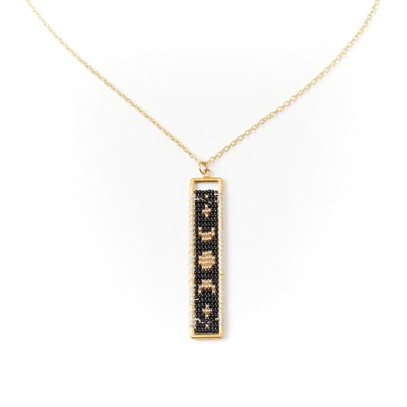 Adiya Woven Necklace Lunar Dark, India