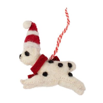 Christmas Puppy Felt Ornament, India