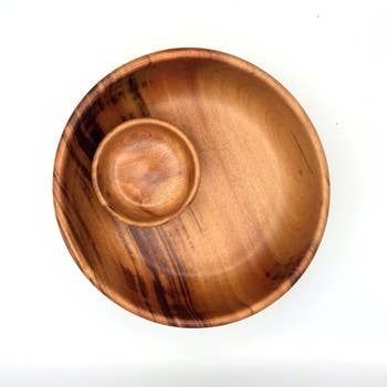 Tropical Hardwood Chip and Dip Serving Set, Nicaragua